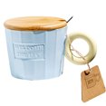 thumbnail image 1 of Taza de café de cerámica de 320ml, taza de té para oficina y uso doméstico, con tapa y cuchara, 1 of 5