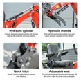 thumbnail image 6 of HUAYEE 1.4 Ton Mini Excavator with 31.5in Straight Edge Bucket, Auger, Ripper, Landscape Rake, HY14C Small Digger with 13.5 HP Engine, Side Swing, Hydraulic Thumb, In-stock in the US, 6 of 19