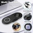 thumbnail image 6 of 20W 2 in 1 Wireless Charger Pad Fast Charging Station for Samsung Galaxy S24 S23 S22 S21 S20 S10 Note 20/10/9/8, Galaxy Watch 7 6 5 4 3 2, 6 of 9