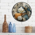 thumbnail image 2 of WOBOGO Wizard Cat Acrylic Wall Clock Battery Operated 9.5in Silent No Tick Bedroom Living Room Office Classroom Decoration, 2 of 10