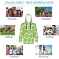 thumbnail image 5 of Lsque Green Lemon Slices Patten Youth Hoodie Sweatshirt Pullover with Kangaroo Pocket Boys and Girls Hoodie Warm Hoodie for Kids-X-Large, 5 of 6