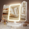 thumbnail image 1 of Espejo de tocador para maquillaje, recargable, con luces, 2 x 3 x 10 veces, 1 of 6