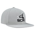 thumbnail image 3 of Men's Mitchell & Ness Gray Chicago White Sox Cooperstown Collection Basic Flip Snapback Hat, 3 of 4