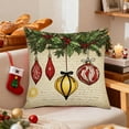 thumbnail image 1 of CaiYueKe Christmas Pillow Covers Holiday Decorations Festive Throw Pillowcases Sofa Couch Home Decor Seasonal Christmas Decor Living Room Bedroom Decorations 18x18 inch, 1 of 7