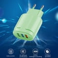 thumbnail image 3 of Tête de Charge USB 3 Ports Couleur Macaron Tête de Charge Portable USB, 3 of 5