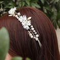 thumbnail image 3 of Bandeau Fleurs Bandeau Perle Strass Accessoire de Cheveux de Mariage, 3 of 9