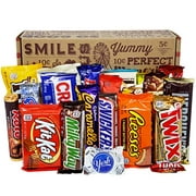 VINTAGE CANDY CO. CHOCOLATE LOVERS FULL SIZE CANDY BAR SNACK GIFT BASKET - PERFECT For Adult, College Student, Military, Teens, Woman, Man, Boy or Girl