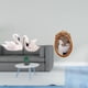 thumbnail image 2 of Elegante marco de fotos con escultura de cisne de resina, ideal para dormitorio, oficina, sala de estar o como soporte decorativo de mesa para regalos, 2 of 8
