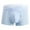 Light Blue, variant on Men's Underwear A Line Solid Color Lancing Comfortable and Lightweight Shorts with Square Toe for Everyday Wear Black XL