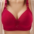 thumbnail image 2 of Everyday Bras for Women Underwire Bras for Women Sports Bra Support Super Push up Bra Womens Bras No Underwire Semi Bra Support Bras for Women Bush up Bra Workout Sports Bras for Women Bra Red 42, 2 of 4