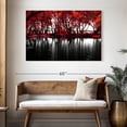 thumbnail image 3 of Elephant Stock Pop Lakeside Red Trees Wall Art - Horizontal Canvas Wall Art - Living Room Wall Decor - Gothic Canvas - Red And Beige Decor - 48" x 32", 3 of 8