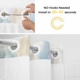 thumbnail image 2 of Spring Floral No Hooks Shower Curtain with Snap-in Liner Watercolor Blooming Blue Flower Botanical Shower Curtains for Bathroom, Waterproof, Easy Install, Washable 54"x78", 2 of 9