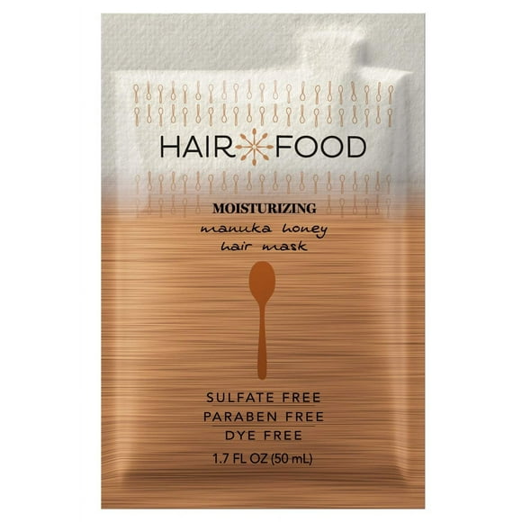 Hair Food Moisturizing Hair Mask For Curly Hair Manuka Honey Paraben & Dye Free 1.7 Fl Oz 10 Count