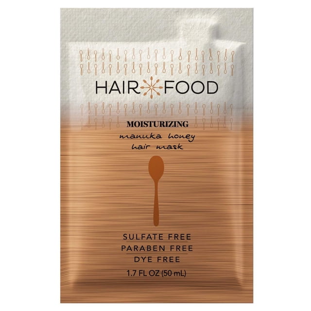 Mascarilla hidratante para el cabello para cabello rizado Miel de Manuka Sin parabenos ni tintes 1.7 fl oz 10 unidades