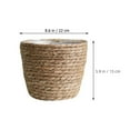 thumbnail image 2 of SUTENGDA 2 Pieces Small Plant Basket Woven Rush Grass Planter, 2 of 8