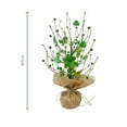 thumbnail image 2 of XGFHYJEH St. Patricks Day Trees Decorations - 15.7inch Irish Berry Shamrock Tree Decorations, St. Patrick's Day Tabletop Tree Decor and Centerpiece Ideas, 2 of 6