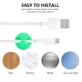 thumbnail image 4 of Weiweiguan 20pcs Adhesive Cable Clips USB Cord Organizer Cable Management for PC Desktop, 4 of 6