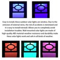 thumbnail image 5 of Luz de pared con energía solar, patio al aire libre, jardín, patio, lámpara de pared LED, lámpara de cubierta recargable, luz cálida 6 piezas Monstrate HA000803-01B, 5 of 5