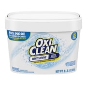 OxiClean White Revive Laundry Whitener and Laundry Stain Remover Powder, 3 lb