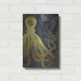 thumbnail image 3 of Luxe Metal Art 'Octopus Ink Gold & Blue I' by Christine Zalewski, Metal Wall Art, 12"x16", 3 of 7