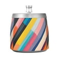 thumbnail image 7 of Yayeee Ashtray with Lid for Cigarette Smokeless Stainless Steel Home Ash Holder, Color Striped, 7 of 7