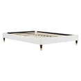 thumbnail image 2 of Harlow Queen Performance Velvet Platform Bed Frame White, 2 of 6