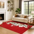 thumbnail image 7 of Addison Rugs Mayfield Premium Machine Washable Transitional Holiday Red Rectangle Rug, 3' x 5', 7 of 7