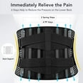 thumbnail image 2 of Back Support for Men and Women - Breathable Back Brace, Lumbar Support Lower Back Belt, 2 of 4