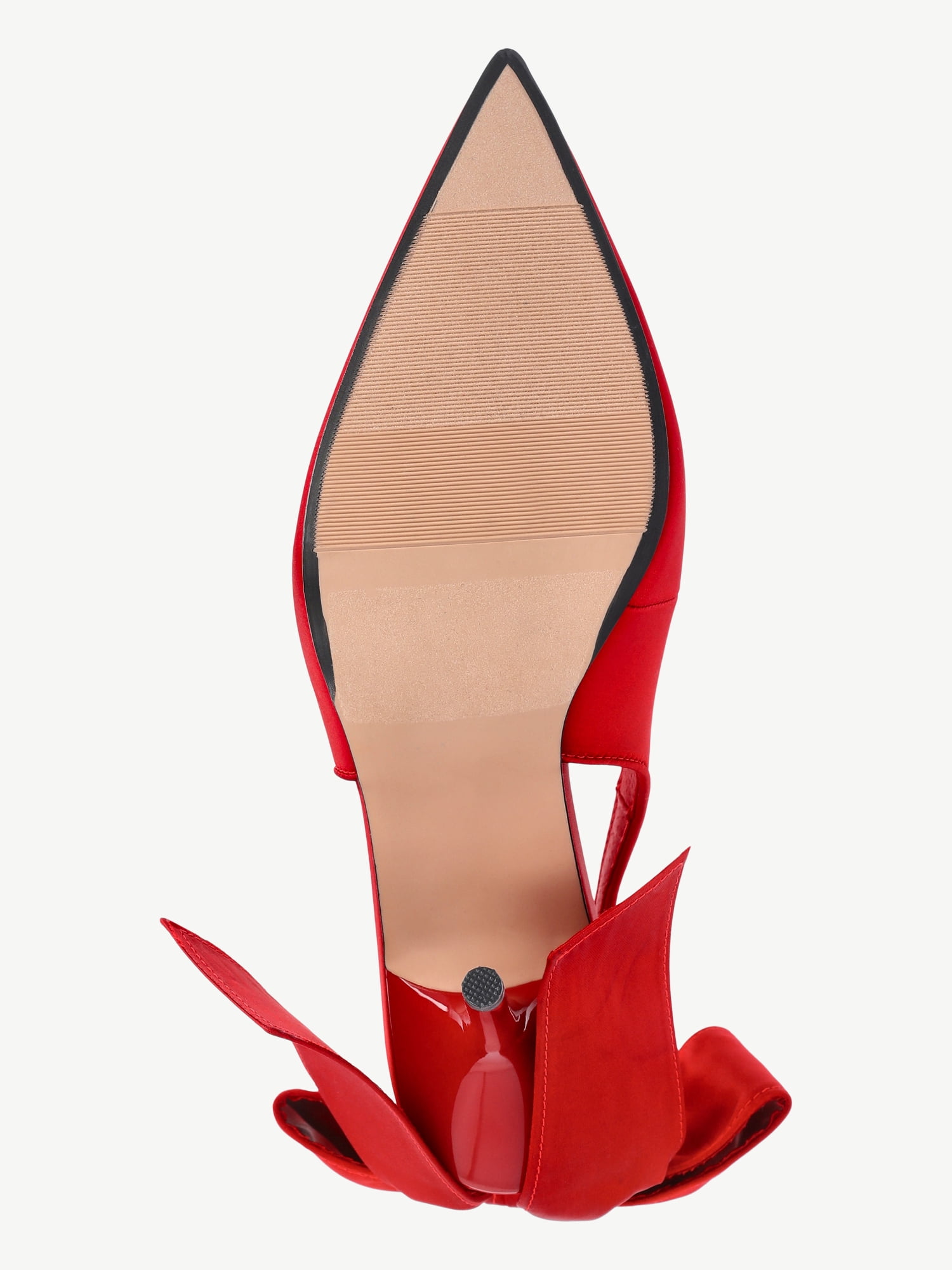 Scoop Women's Satin Slingback Heels with Bow