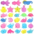 thumbnail image 3 of Adeeing 28 Pack Valentines Day Gift Cards for Kids with Mochi Squishy Toys, Glow In The Dark Kawaii Stress Relief Toys for Valentines Party Favors Classroom Exchange Prizes, 3 of 8
