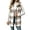 Khaki, variant on QIYAGBSA Fleece Vest for Women Hooded Button Down Plaid Sleeveless Long Cardigan Outerwear (Pink, 2XL)