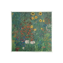 Stupell Industries Modern Flower Garden Collage Graphic Art Unframed Art Print Wall Art, Design by Gustav Klimt