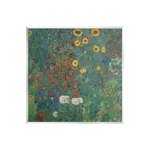 Stupell Industries Modern Flower Garden Collage Graphic Art Unframed Art Print Wall Art, Design by Gustav Klimt