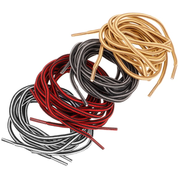 4 pares de cordones de zapato para bota, correa de zapato, zapatilla, cordón de zapato, cuerda, lazo de zapato