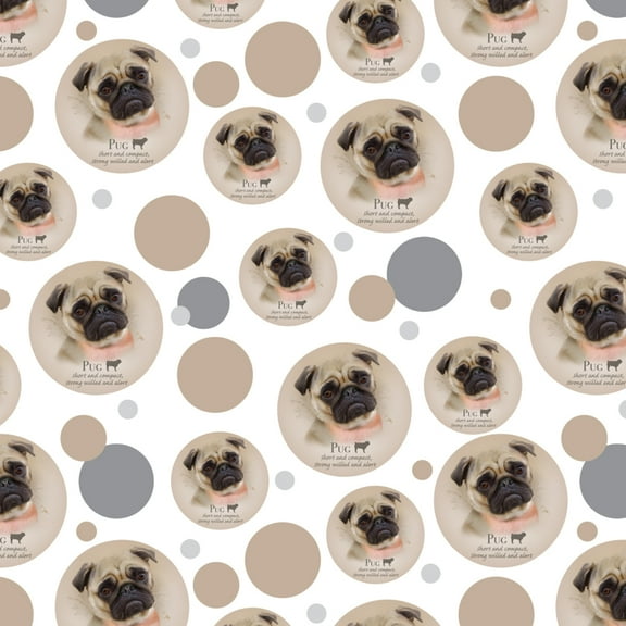 Pug Dog Breed Premium Gift Wrap Wrapping Paper Roll