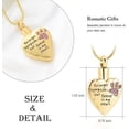 thumbnail image 2 of Crystal Paw Print Urn Necklace Dog Cat Charms Urn Pendant Cremation Jewelry Cat Dog Memorial Gifts for Women Girls, 2 of 7