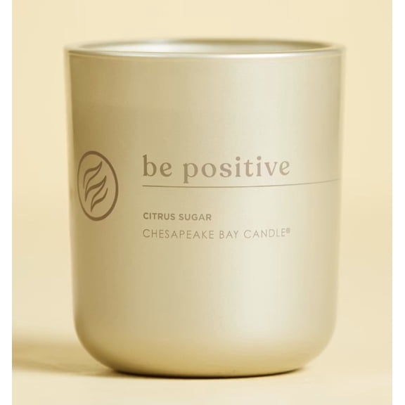 Chesapeake Bay Candles Intentions Collection - Be Positive: Perspective is everything (Citrus Sugar) Medium 2-Wick Tumbler Candle