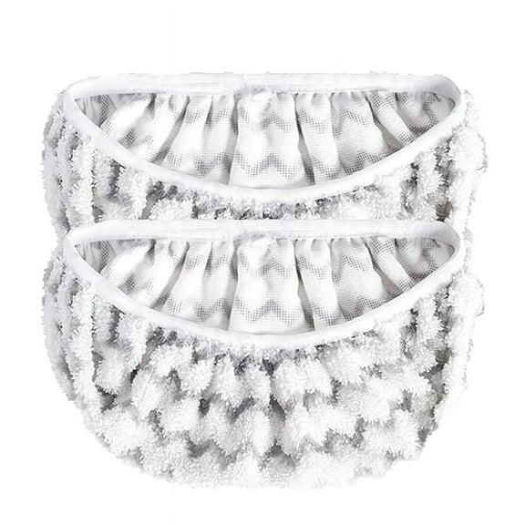 2 Pack Microfiber Reusable Mop Pads Compatible with Mops Washable Mop Pads for Wet & Dry Use