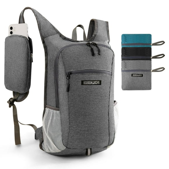 Mochila de Senderismo ESDLKH Pequeña con Porta Celular Desmontable 15L