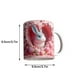 thumbnail image 2 of Taza de café de cerámica de Pascua 350ml | Linda taza de agua de té decorada con conejo | Regalo festivo | Vaso cerámico de mano único para café, té, leche | Fácil de limpiar | Uso diario | Vajilla, 2 of 6
