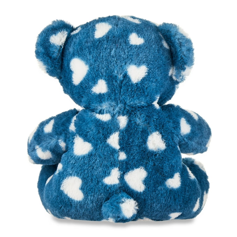 Valentine's Day Blue Teddy Bear Plush Toy, 8, by Way To Celebrate 