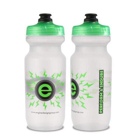 NGN Sport – High Performance Bike Water Bottles – 21 oz | Clear  Green (2-Pack)