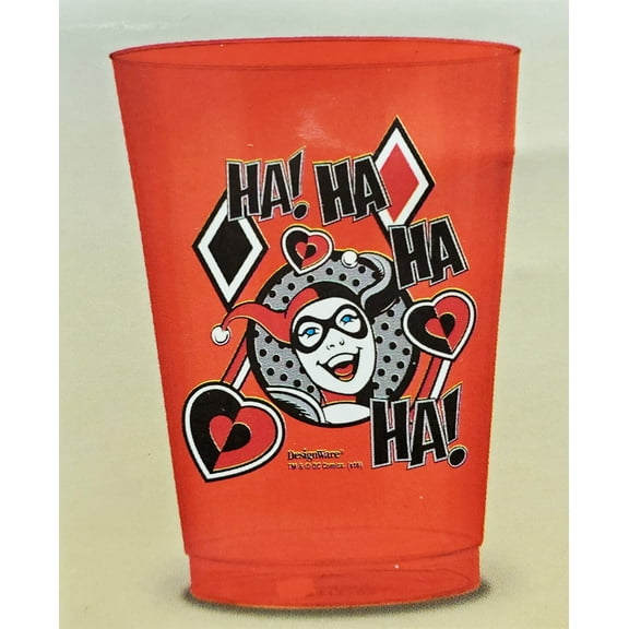 DC Comics Harley Quinn Reusable 10oz Plastic Cups (24ct)
