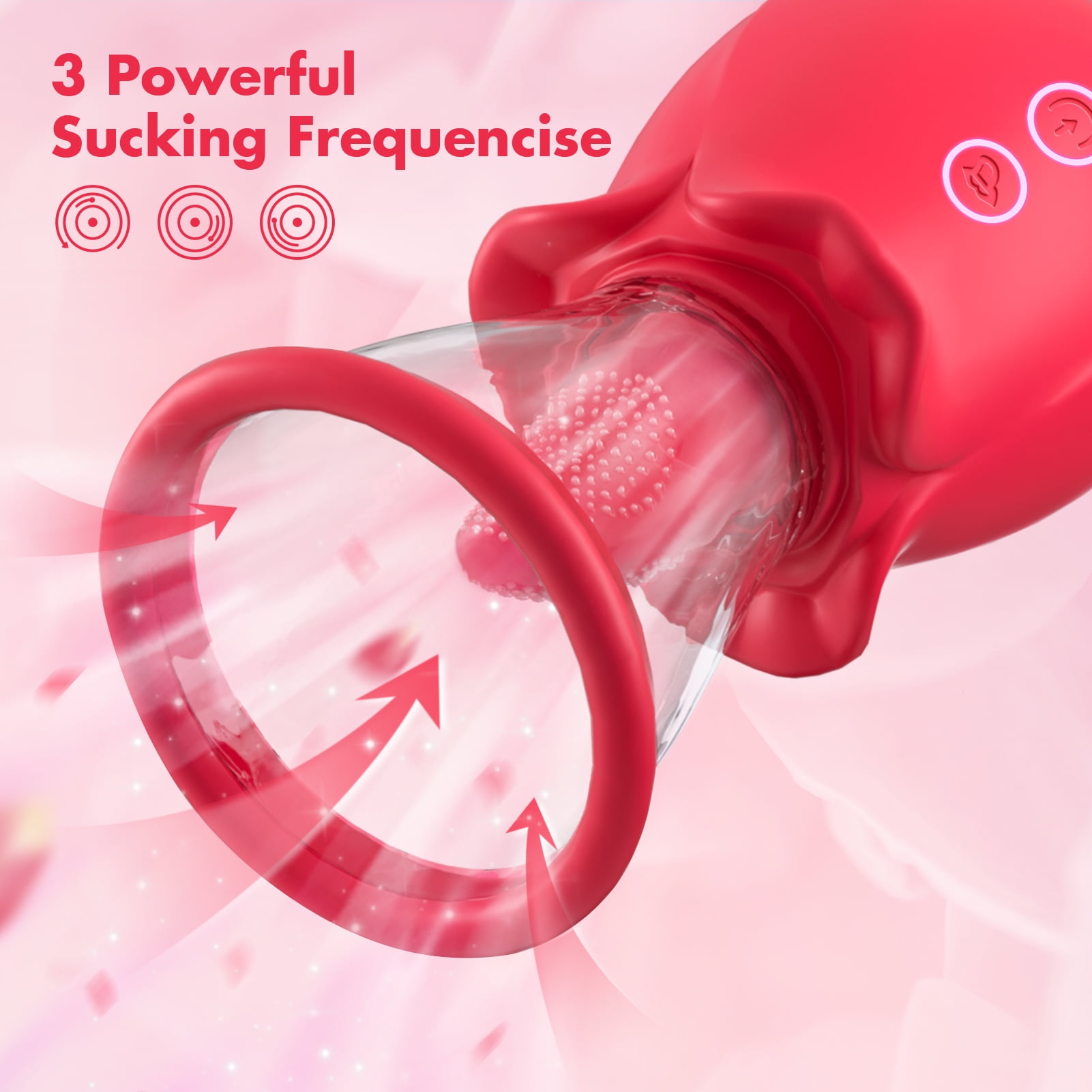 New Arrival 3 in 1 Rose Toy with 2 Suction Cups Quick Pleasure Couples  Foreplay Stimulator for Clitoral Nipple Gift - China Adult Sex Toy and Sex  Toys price
