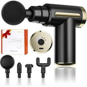 Cotsoco Mini Massage Gun, Cordless Handheld Deep Tissue Muscle Massager 6 Speeds Percussion Massage Device Super Quiet with Intelligent Pressure Sensing System