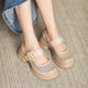 thumbnail image 5 of Sandalias de verano 2023 de alta gama para mujer, sandalias de punta redonda de piel de vaca auténtica, 5 of 5