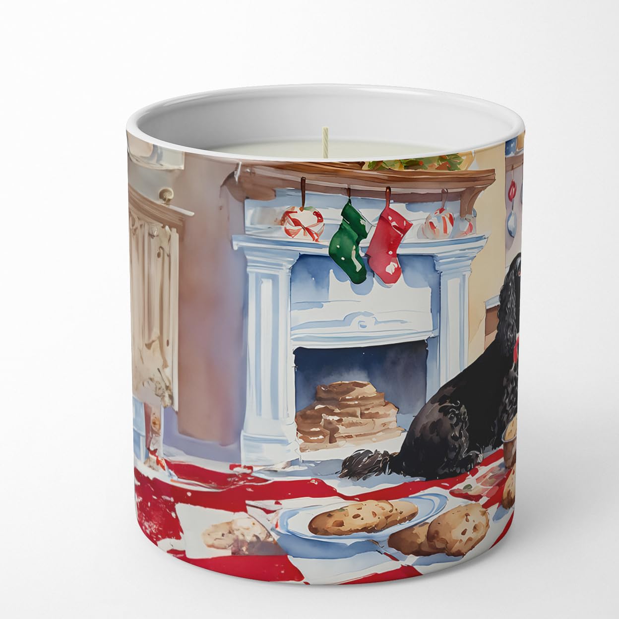 Carolines Treasures DAC3827CDL 10 oz Unisex Japanese Chin Christmas Cookies Decorative 100 Percent Soy Candle