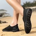 thumbnail image 6 of Miluxas Womens and Mens Water Shoes Breathable Quick Dry Soft Barefoot Aqua Socks for Hiking Swim Beach Surf Yoga Sport Black 10(46), 6 of 9