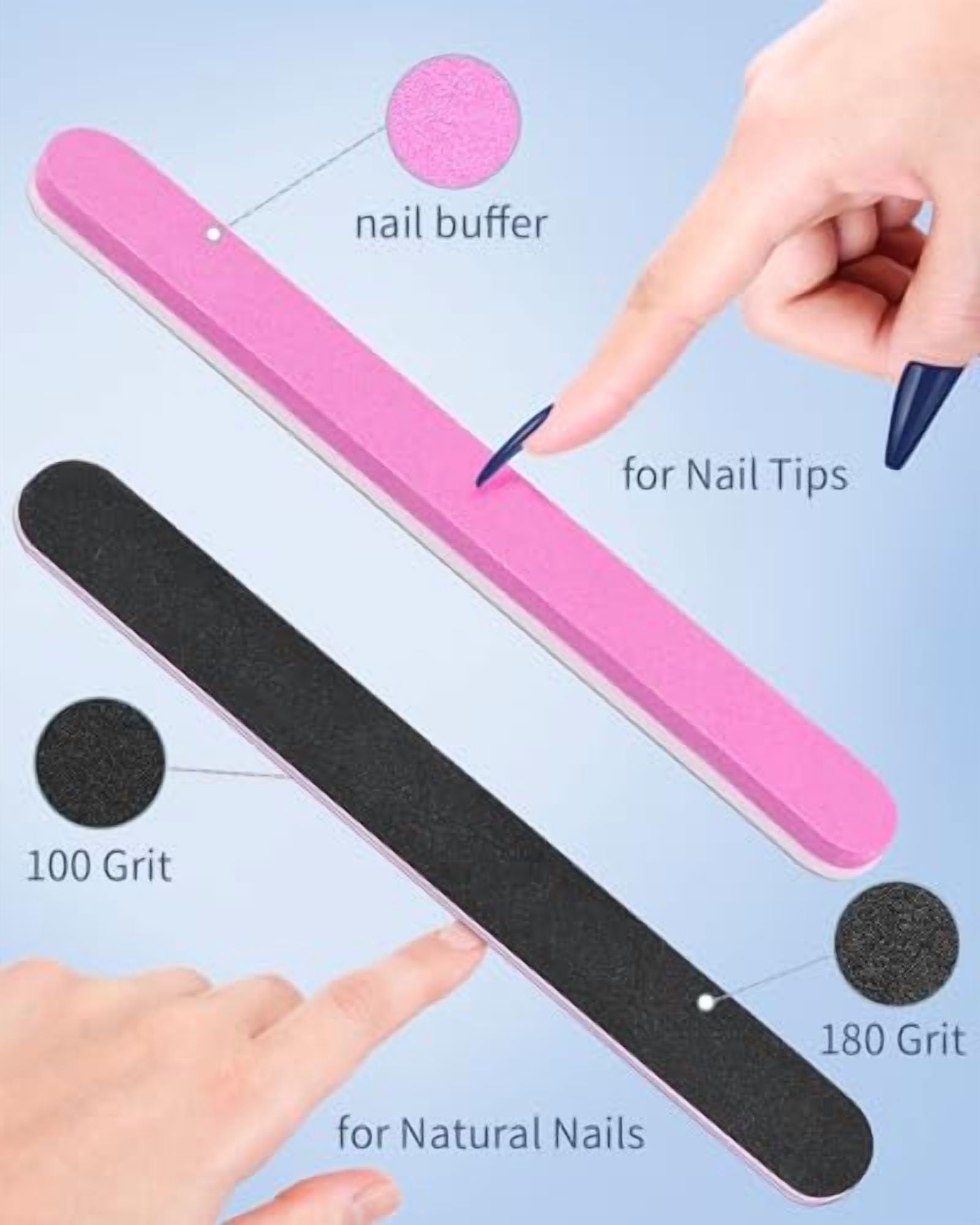 240 Pcs Half Cover Coffin Nail Tips Clear Acrylic Extra Long False Nail Tips with Glue, Clipper, Files and Cuticle Fork for Salons and Home DIY