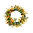 thumbnail image 3 of Corona artificial, coronas de primavera, flores artificiales, regalo, guirnalda para interior y exterior. Corona de margaritas, 3 of 9